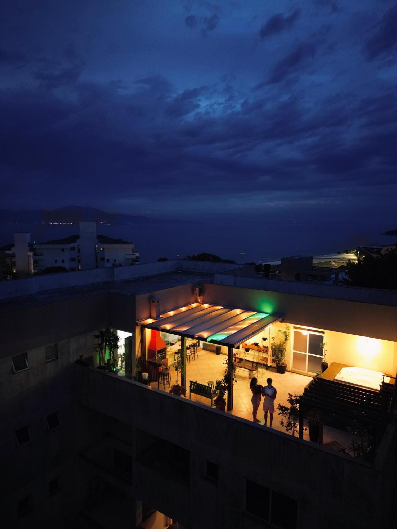 Jurere Cobertura 400M Do Mar Vista Linda Lägenhet Florianópolis Exteriör bild